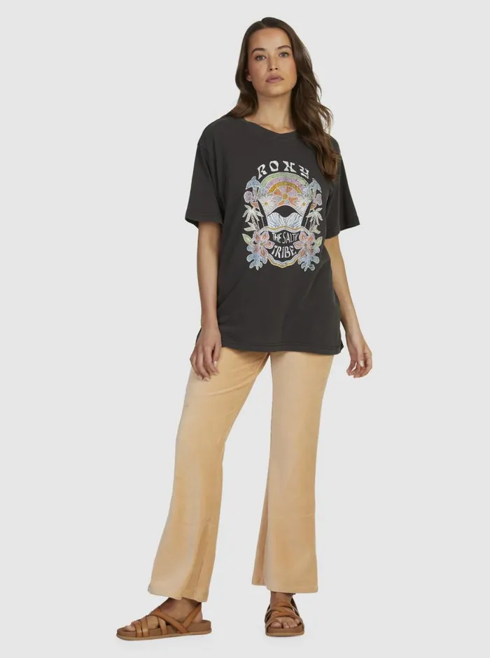 Roxy Tops To The Sun TShirt Anthracite 8211 Women