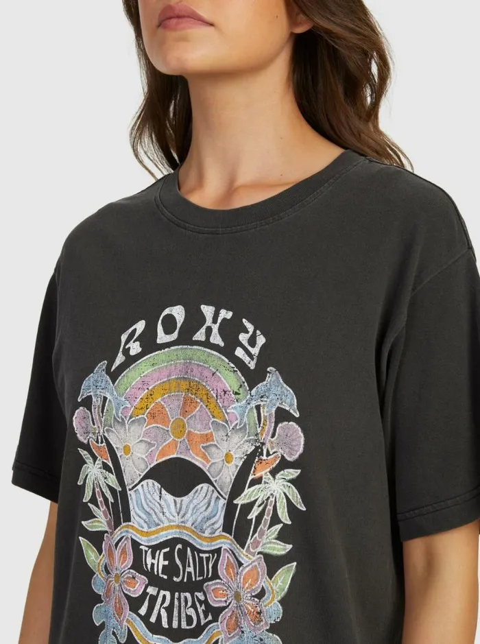 Roxy Tops To The Sun TShirt Anthracite 8211 Women