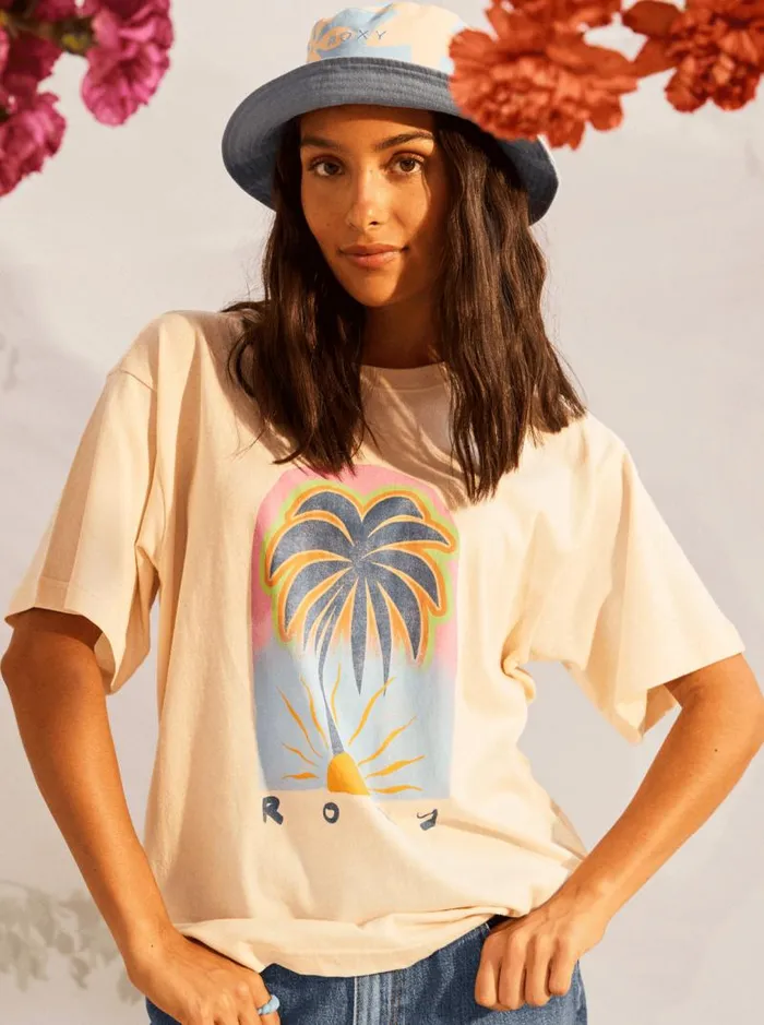 Roxy Tops To The Sun TShirt Natural 8211 Women
