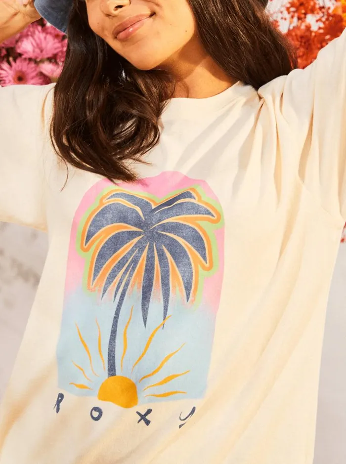 Roxy Tops To The Sun TShirt Natural 8211 Women