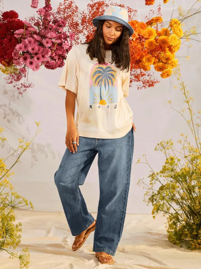 Roxy Tops To The Sun TShirt Natural 8211 Women