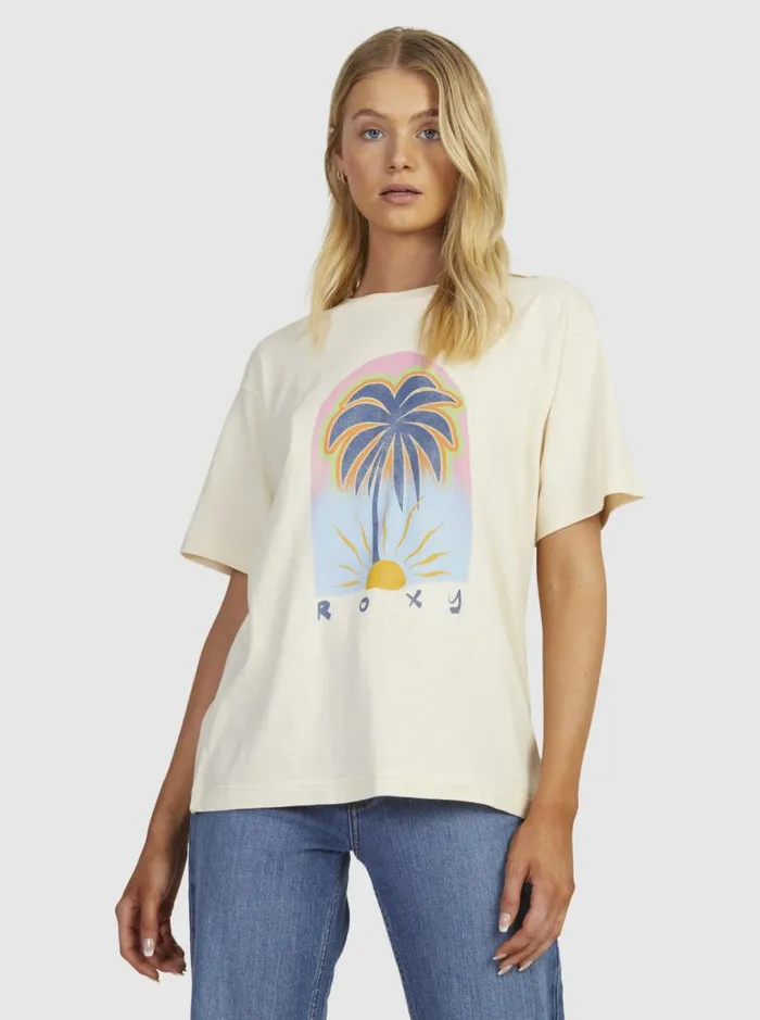 Roxy Tops To The Sun TShirt Natural 8211 Women