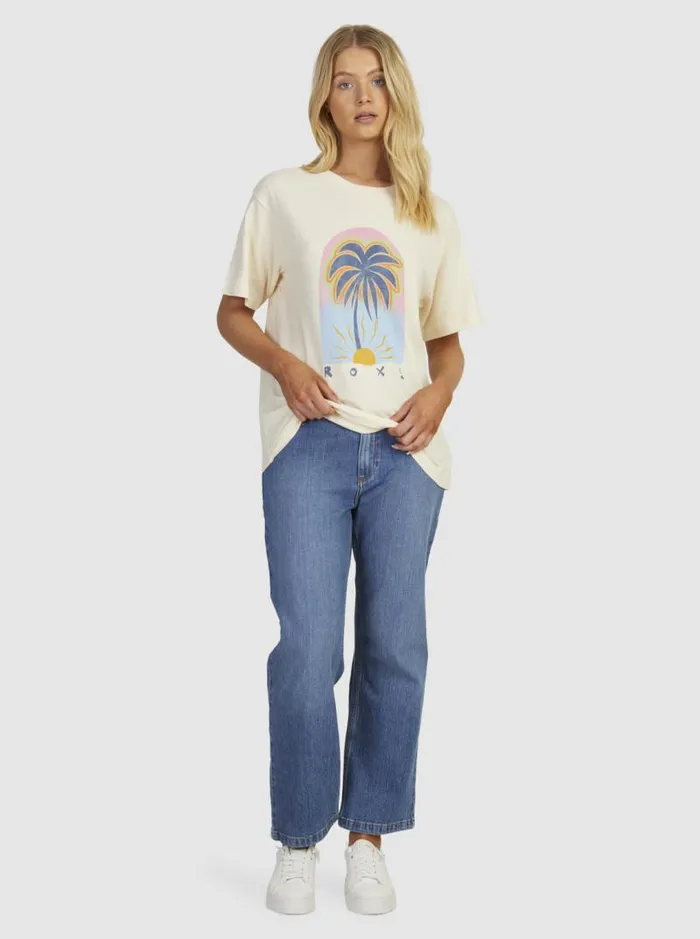 Roxy Tops To The Sun TShirt Natural 8211 Women