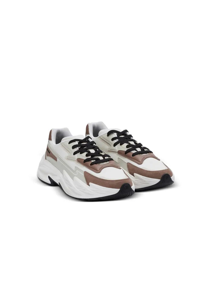 RunRow Leather And Nylon Sneakers White Men Balmain Sneakers