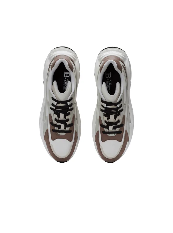 RunRow Leather And Nylon Sneakers White Men Balmain Sneakers