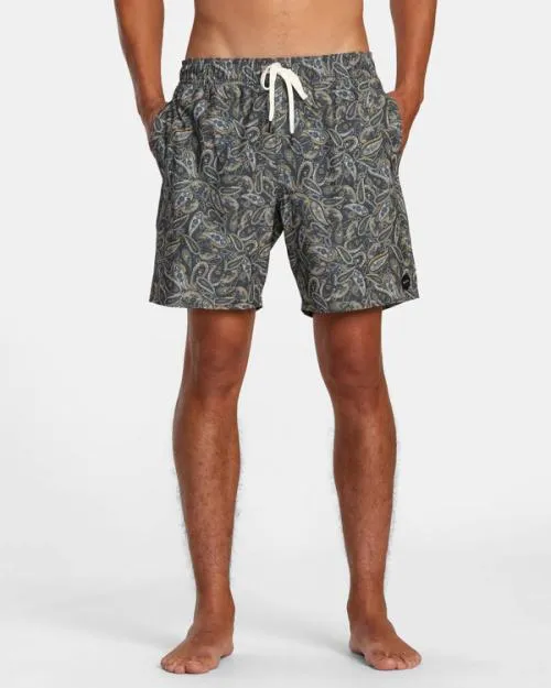 Rvca Atlas Elastic Waist Boardshorts 17034 Multi 2 Men Boardshorts