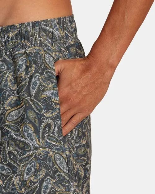 Rvca Atlas Elastic Waist Boardshorts 17034 Multi 2 Men Boardshorts