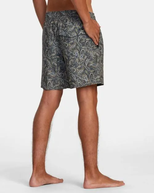 Rvca Atlas Elastic Waist Boardshorts 17034 Multi 2 Men Boardshorts