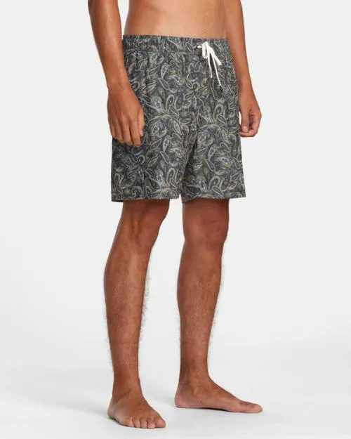Rvca Atlas Elastic Waist Boardshorts 17034 Multi 2 Men Boardshorts