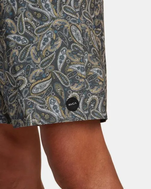 Rvca Atlas Elastic Waist Boardshorts 17034 Multi 2 Men Boardshorts