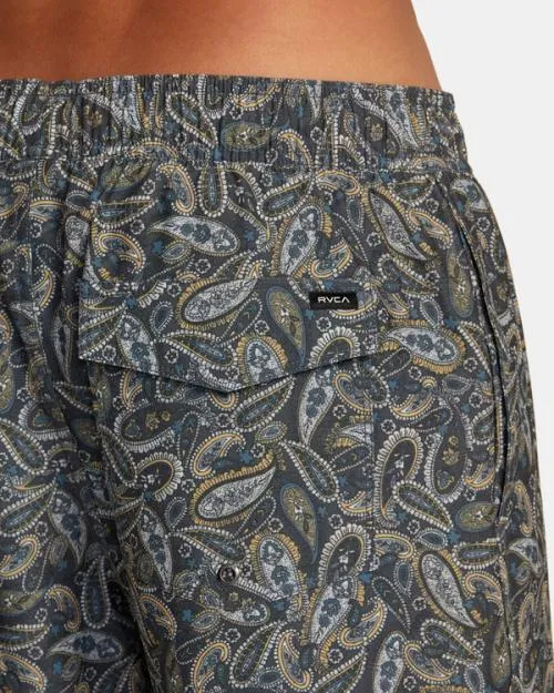 Rvca Atlas Elastic Waist Boardshorts 17034 Multi 2 Men Boardshorts