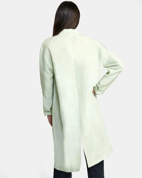 Rvca Balmy Oversized Blazer Light Green Women Tops