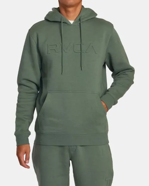 Rvca Big Embossed Hoodie Jade Men Hoodies and Sweatshirts