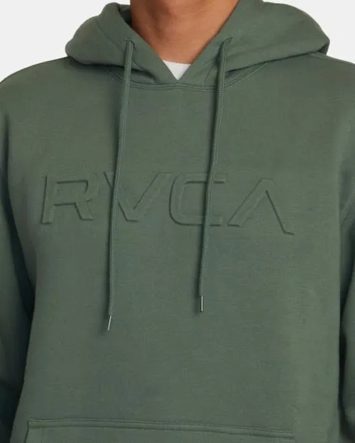 Rvca Big Embossed Hoodie Jade Men Hoodies and Sweatshirts