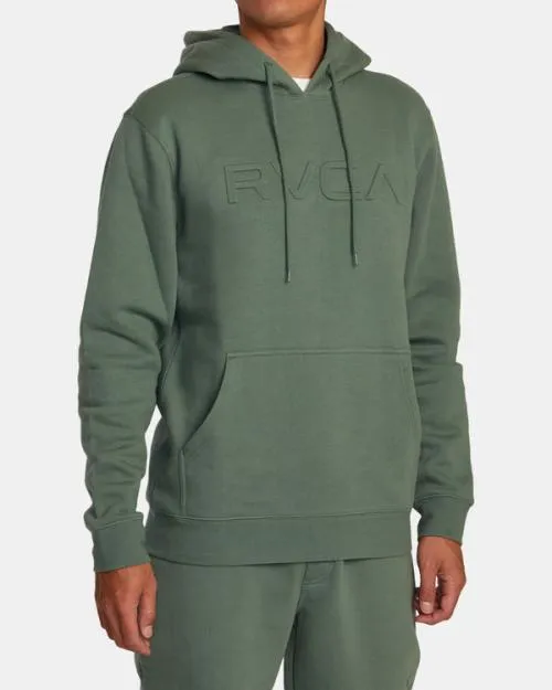 Rvca Big Embossed Hoodie Jade Men Hoodies and Sweatshirts