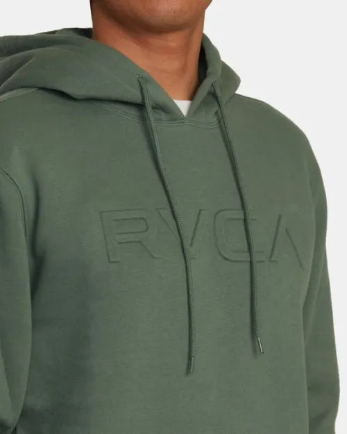 Rvca Big Embossed Hoodie Jade Men Hoodies and Sweatshirts