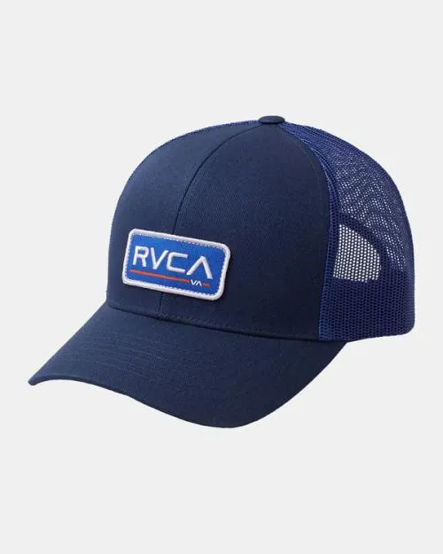 Rvca Boy039s Ticket Trucker Hat III Navy Moss Boys Hats and Beanies