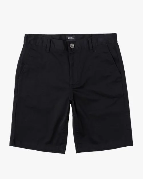 Rvca Boy039s Weekday Stretch Shorts Black Boys Shorts