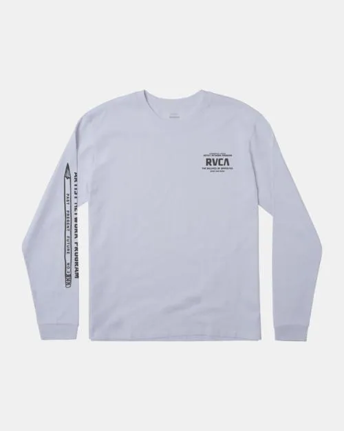 Rvca Commercial Grade Long Sleeve TShirt White Men Tees and Tanks