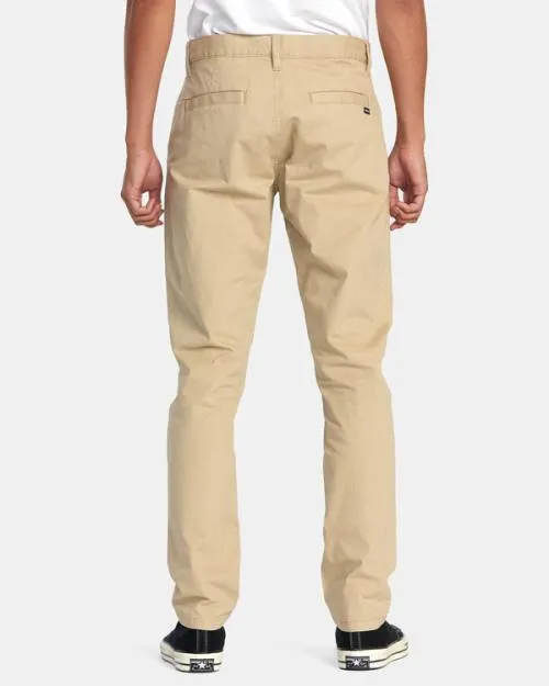 Rvca Daggers Chino Pants Khaki Men Pants