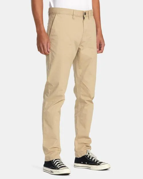 Rvca Daggers Chino Pants Khaki Men Pants
