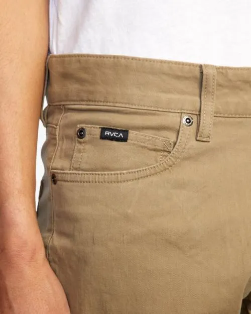 Rvca Daggers Twill Slim Fit Pants Wood Men Pants