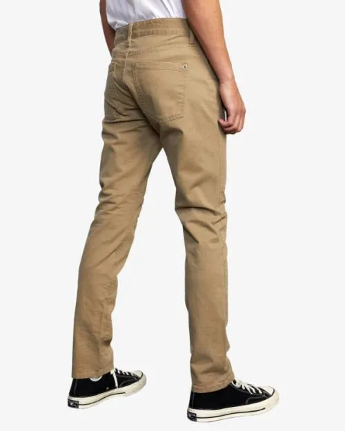 Rvca Daggers Twill Slim Fit Pants Wood Men Pants