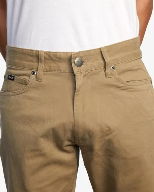 Rvca Daggers Twill Slim Fit Pants Wood Men Pants