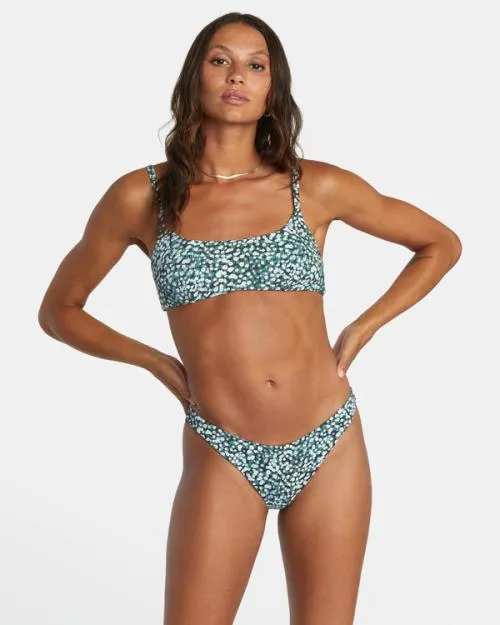 Rvca Daisy Jane French Bikini Bottoms Blue Dust Women Bikini Bottoms