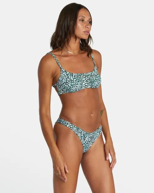 Rvca Daisy Jane French Bikini Bottoms Blue Dust Women Bikini Bottoms