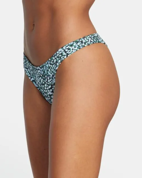 Rvca Daisy Jane French Bikini Bottoms Blue Dust Women Bikini Bottoms
