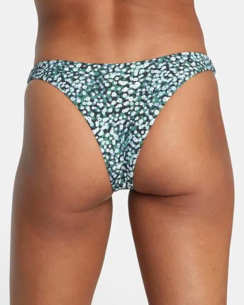 Rvca Daisy Jane French Bikini Bottoms Blue Dust Women Bikini Bottoms
