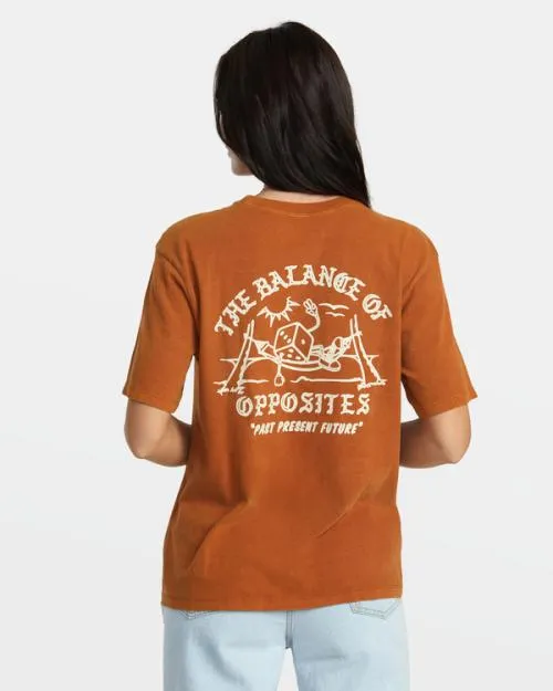 Rvca Dice TShirt Caramel Women Tees and Tanks