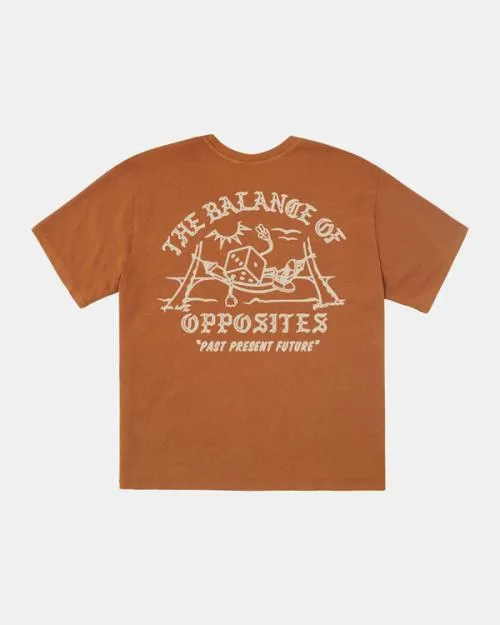 Rvca Dice TShirt Caramel Women Tees and Tanks
