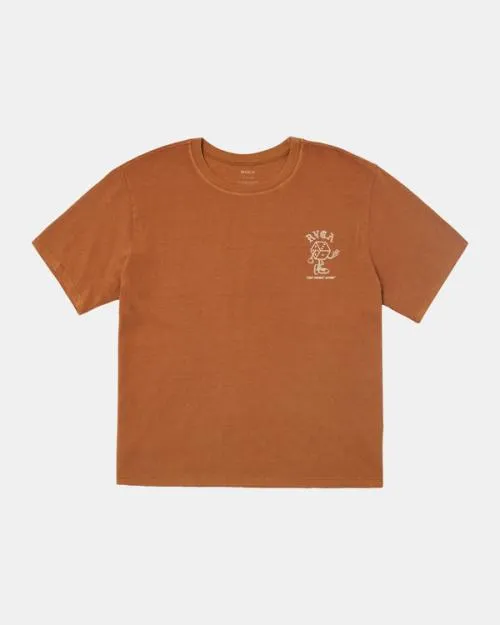 Rvca Dice TShirt Caramel Women Tees and Tanks