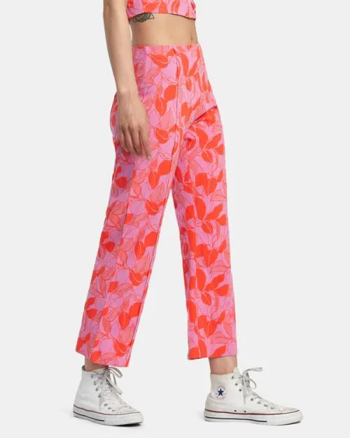 Rvca Drip HighWaisted Pants Cyclamen Women Pants