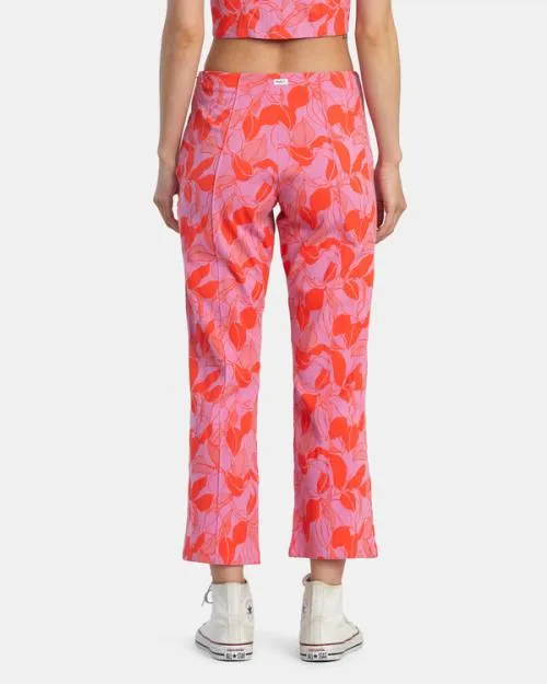 Rvca Drip HighWaisted Pants Cyclamen Women Pants