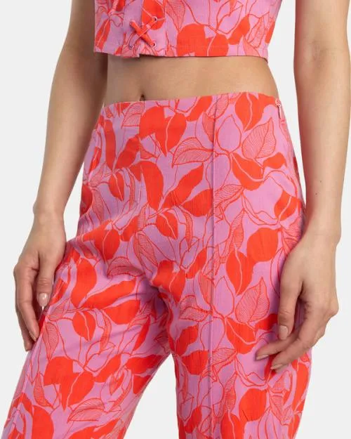 Rvca Drip HighWaisted Pants Cyclamen Women Pants