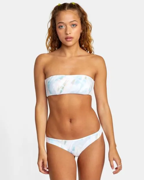 Rvca Dye Dream Bandeau Bikini Top Multi Women Bikini Tops