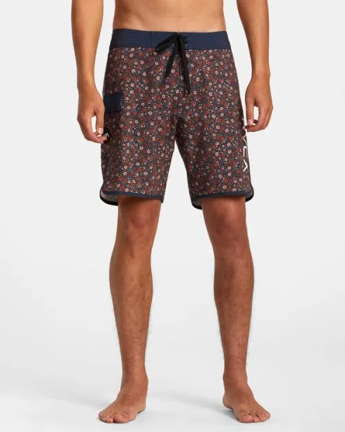 Rvca Eastern Boardshorts 18034 Moody Blue Men Boardshorts