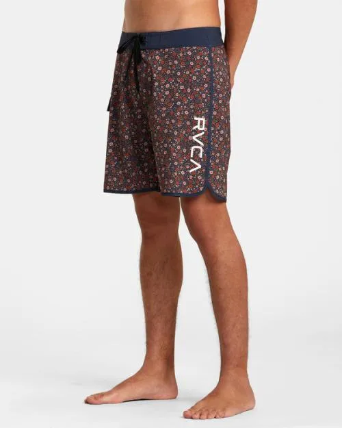 Rvca Eastern Boardshorts 18034 Moody Blue Men Boardshorts