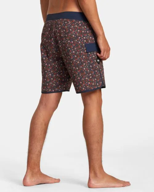 Rvca Eastern Boardshorts 18034 Moody Blue Men Boardshorts