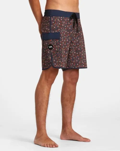 Rvca Eastern Boardshorts 18034 Moody Blue Men Boardshorts