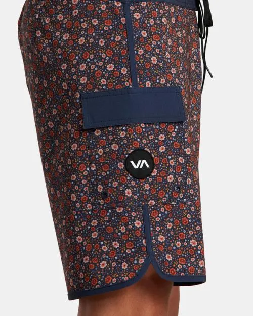 Rvca Eastern Boardshorts 18034 Moody Blue Men Boardshorts
