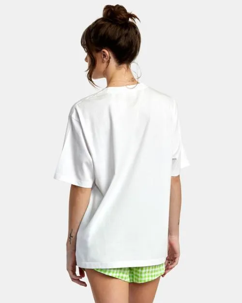 Rvca Good Grow Anyday TShirt White Women Tees and Tanks