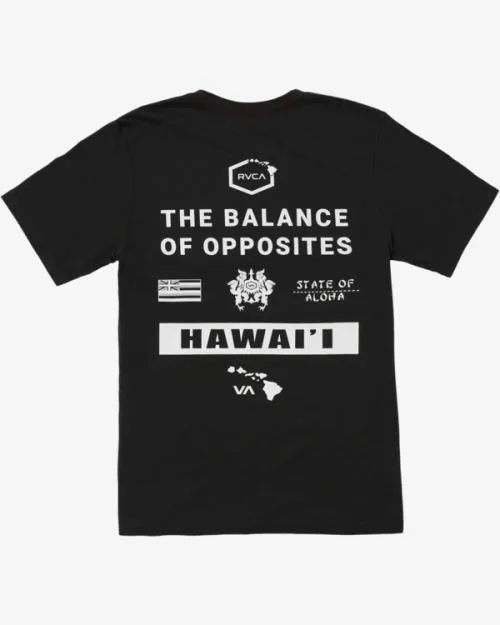 Rvca HAWAII ALL BRAND SS Pirate Black Men Short Sleeves