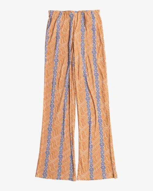 Rvca Honey Stretch Straight Leg Pants Tangerine Women Pants
