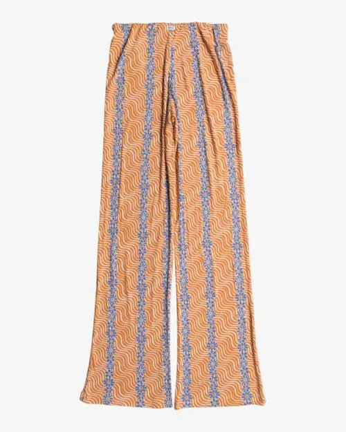 Rvca Honey Stretch Straight Leg Pants Tangerine Women Pants