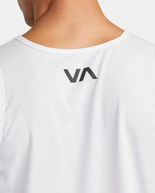 Rvca Icon Tank Top White SportMen Tees and Tanks