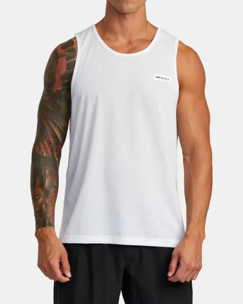 Rvca Icon Tank Top White SportMen Tees and Tanks